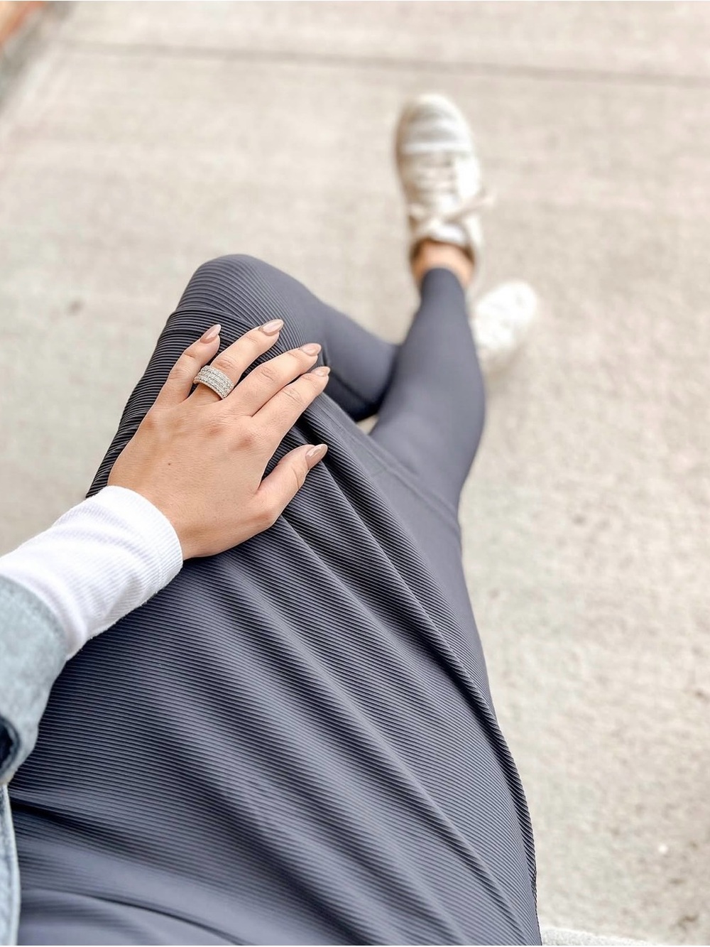 Classic Pencil Skirt in Gray